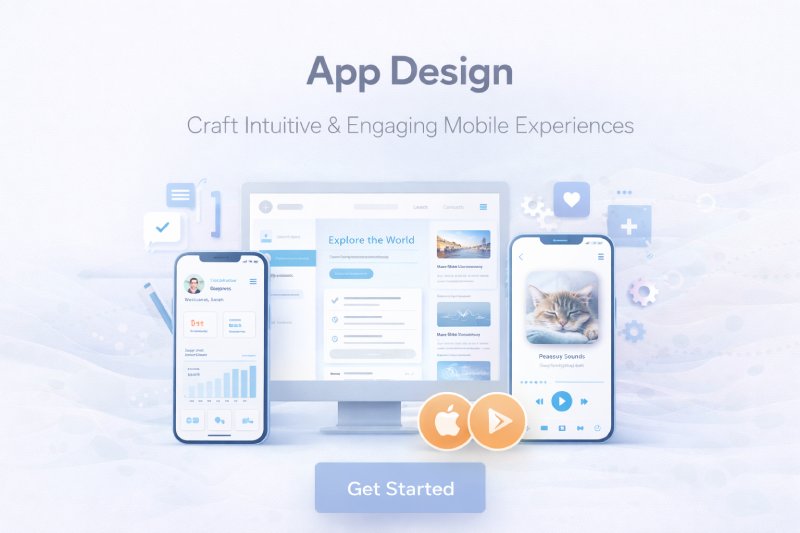 Mobile App UI Design, Modern, User-Friendly App Interface Design, iOS & Android