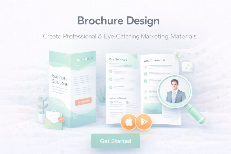 Professional Brochure Design, Eye-Catching & Modern Business Brochures, Print & Digital Ready