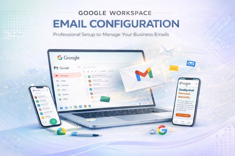 Google Workspace Email Configuration, Professional Business Email Setup  DNS, MX, SPF, DKIM, DMARC