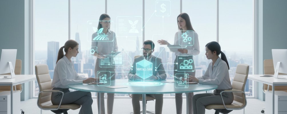 Vertical SaaS concept illustration - Nynedge Software