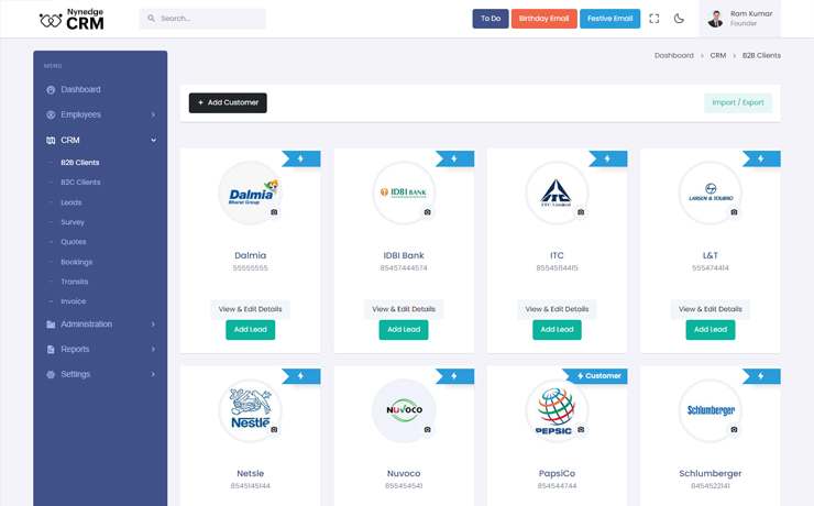 Packers and Movers Software